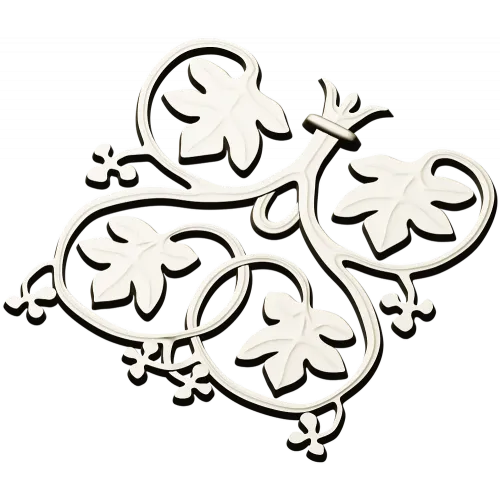 Vineleaf Rosette - STL 3D model for CNC