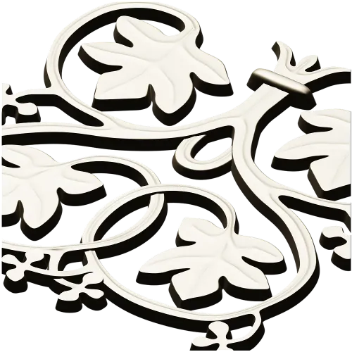 Vineleaf Rosette - STL 3D model for CNC