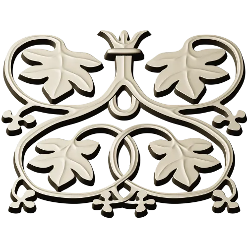 Vineleaf Rosette - STL 3D model for CNC