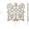 Vineleaf Rosette - STL 3D model for CNC