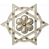 Starflower Rosette - STL 3D model for CNC milling