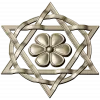 Starflower Rosette - STL 3D model for CNC milling