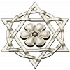 Starflower Rosette - STL 3D model for CNC milling
