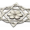Starflower Rosette - STL 3D model for CNC milling