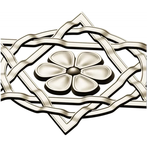 Starflower Rosette - STL 3D model for CNC milling