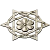 Starflower Rosette - STL 3D model for CNC milling