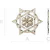 Starflower Rosette - STL 3D model for CNC milling
