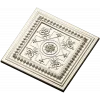 Classic Square Rosette - STL 3D model for CNC
