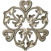 Regal Fleur Rosette - STL 3D model for CNC carving