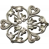Regal Fleur Rosette - STL 3D model for CNC carving