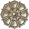 Decorative Floral Rosette STL for CNC - High Relief 3D Model
