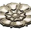 Decorative Floral Rosette STL for CNC - High Relief 3D Model