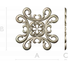 Розетка декоративная - 3D модель STL для ЧПУ