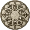 Ornamental Star Rosette STL 3D Model for CNC
