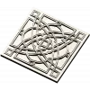 Square Celtic Rosette STL for CNC