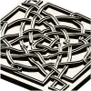 Square Celtic Rosette STL for CNC