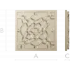 Square Celtic Rosette STL for CNC