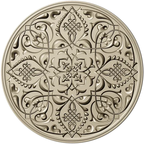 Arabesque Medallion STL 3D Model for CNC