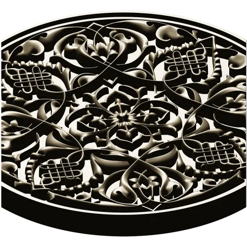 Arabesque Medallion STL 3D Model for CNC