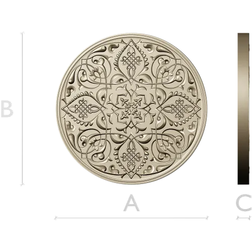 Arabesque Medallion STL 3D Model for CNC