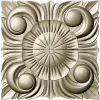 Square Floral Rosette STL for CNC