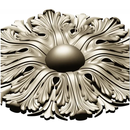 Acanthus Sun Rosette - STL 3D model for CNC milling