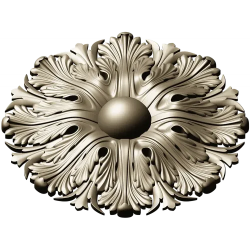 Acanthus Sun Rosette - STL 3D model for CNC milling