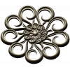 Aurora Rosette - decorative rosette 3D STL for CNC