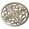 Round Floral Rosette STL model for CNC