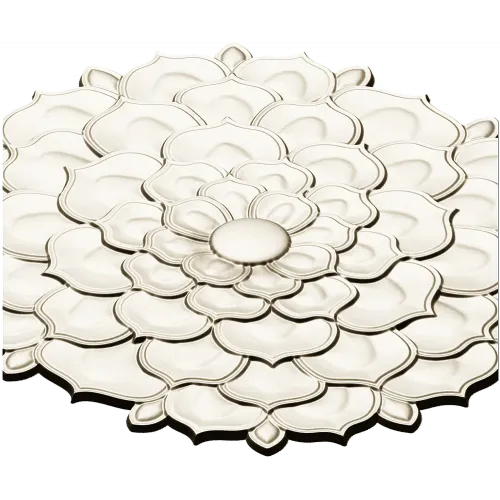 Floral Rosette Relief STL for CNC Router