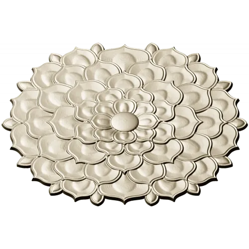 Floral Rosette Relief STL for CNC Router