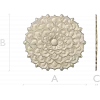Floral Rosette Relief STL for CNC Router