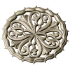 Ornamental Round Rosette - STL 3D Model for CNC Milling
