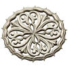 Ornamental Round Rosette - STL 3D Model for CNC Milling