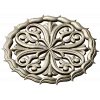 Ornamental Round Rosette - STL 3D Model for CNC Milling