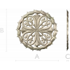 Ornamental Round Rosette - STL 3D Model for CNC Milling
