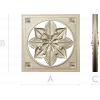 Starflower Rosette - STL 3D model for CNC