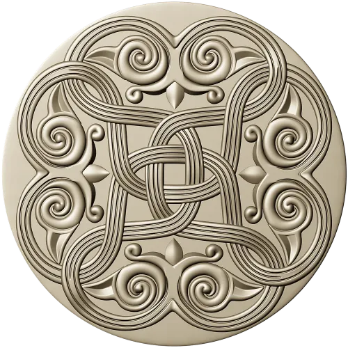 Celtic Knot Rosette STL 3D Model for CNC