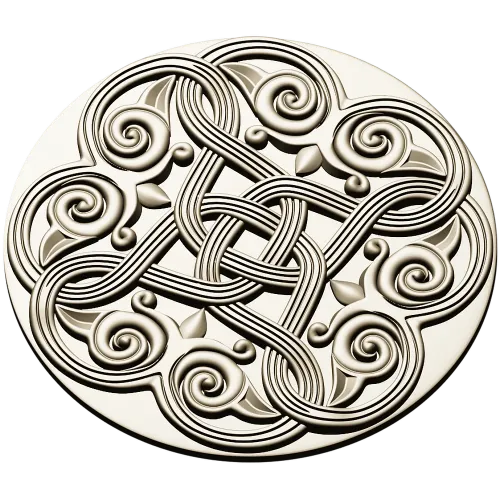 Celtic Knot Rosette STL 3D Model for CNC