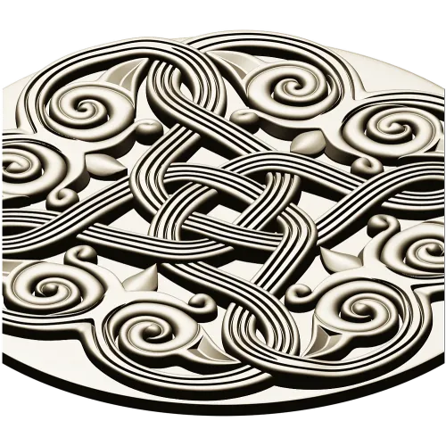 Celtic Knot Rosette STL 3D Model for CNC