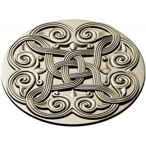 Celtic Knot Rosette STL 3D Model for CNC