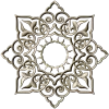 Sunburst Lace Rosette STL for CNC carving