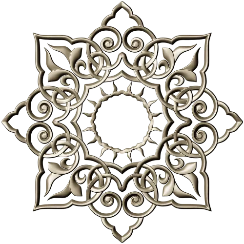 Sunburst Lace Rosette STL for CNC carving
