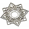 Sunburst Lace Rosette STL for CNC carving
