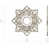 Sunburst Lace Rosette STL for CNC carving
