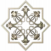 Starflower Rosette - STL 3D model for CNC