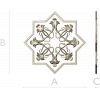 Starflower Rosette - STL 3D model for CNC