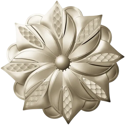 Starleaf Rosette - STL 3D model for CNC carving