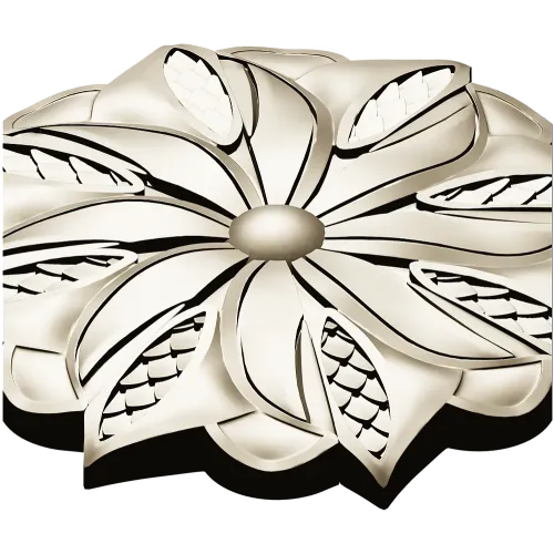 Starleaf Rosette - STL 3D model for CNC carving
