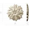 Starleaf Rosette - STL 3D model for CNC carving